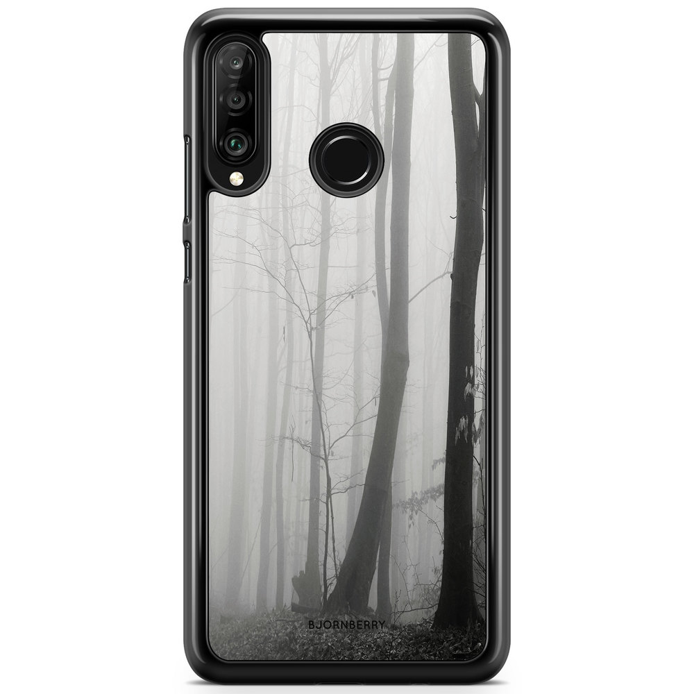 Huawei P30 Lite Case - Black/White Autumn