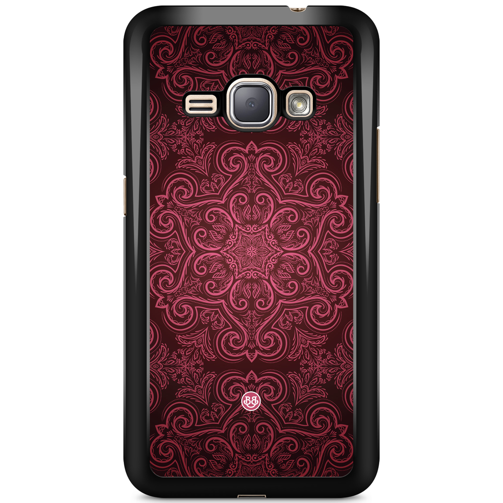 Samsung Galaxy J1 (2016) Case - Red Retro Pattern