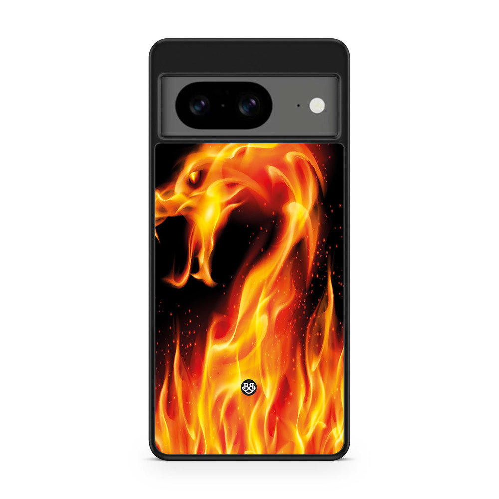 Google Pixel 8 Case - Flames Dragon