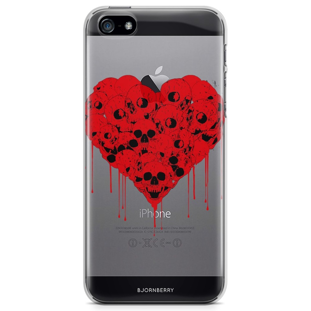 iPhone 5/5S/SE (2016) TPU Case - Skull Heart