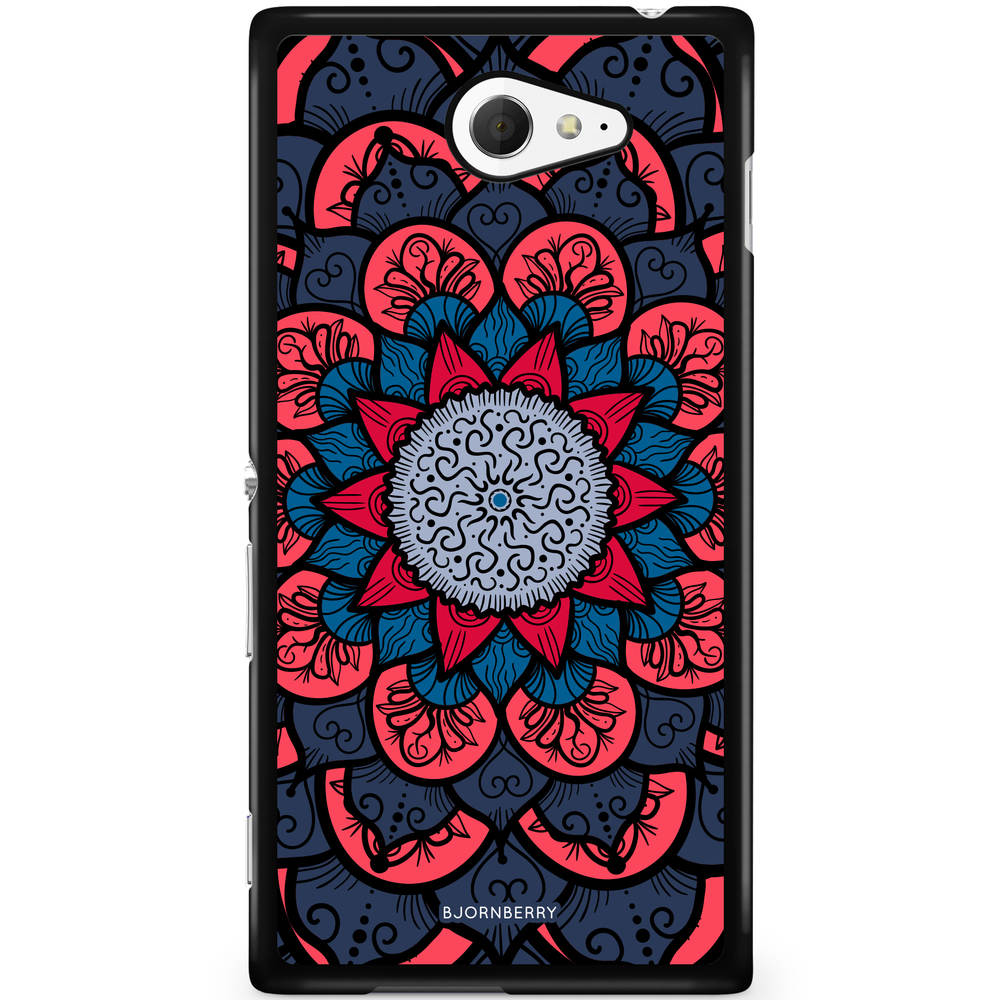 Sony Xperia M2 Aqua Case - Blue Mandala