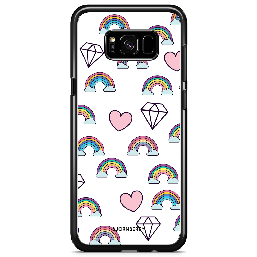 Samsung Galaxy S8 Case - Rainbows & Diamonds