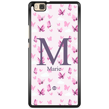 Huawei P8 Lite Skal Custom - AWAKEN - Butterfly Pink