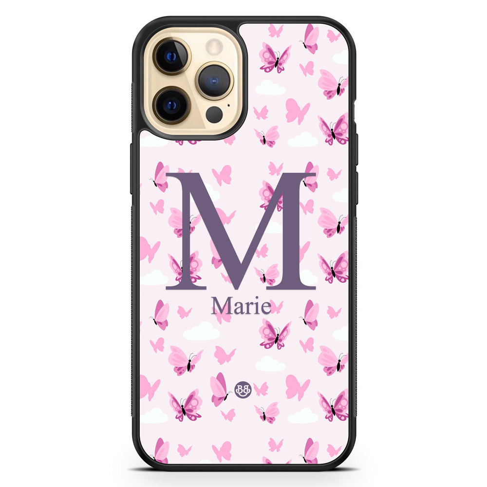 iPhone 12 Pro Max Custom Case - AWAKEN - Butterfly Pink