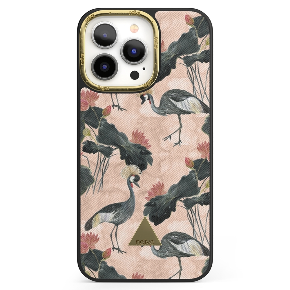Naive iPhone 13 Pro Case - Crowned Bird