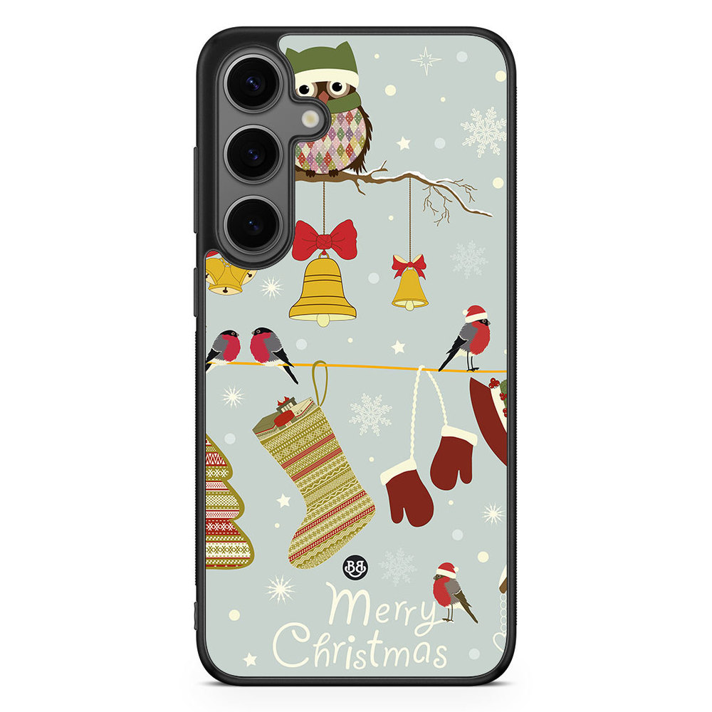 Samsung Galaxy S24 Plus Case - Christmas Owls