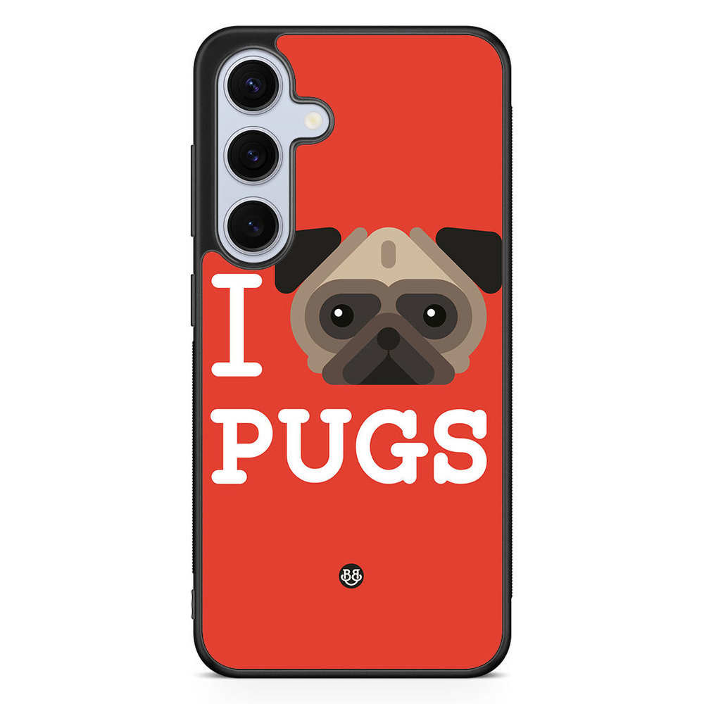 Samsung Galaxy S24 FE Case - I Love Pugs
