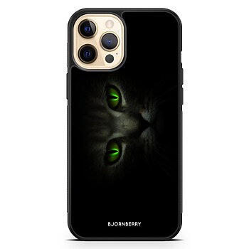 iPhone 12 Pro Max Skal - Gröna Kattögon