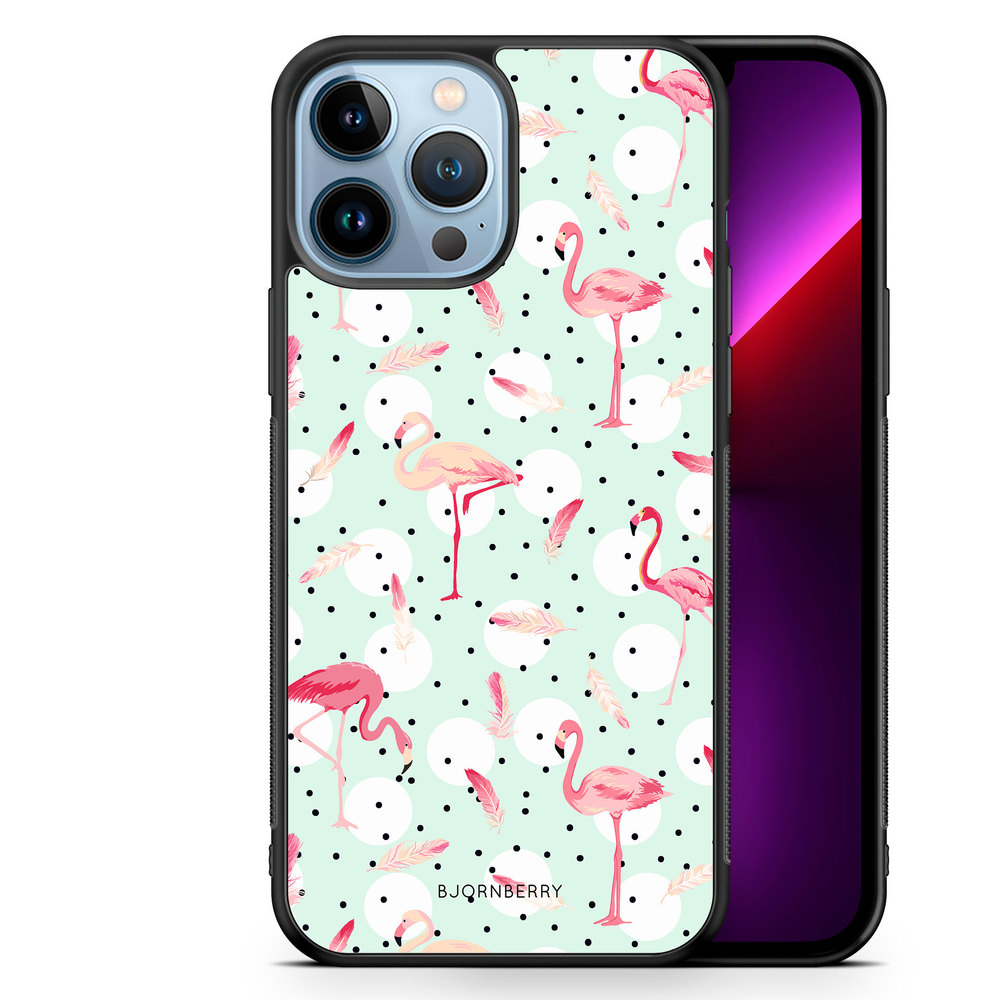 iPhone 13 Pro Max Case - Flamingos