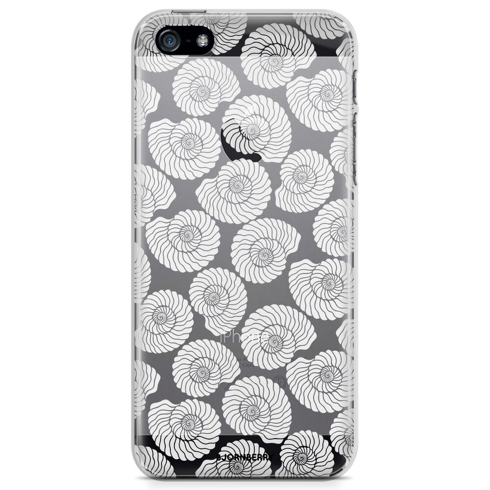 iPhone 5/5S/SE (2016) TPU Case - Seashell BW