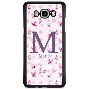 Samsung Galaxy J5 (2015) Skal Custom - AWAKEN - Butterfly Pink