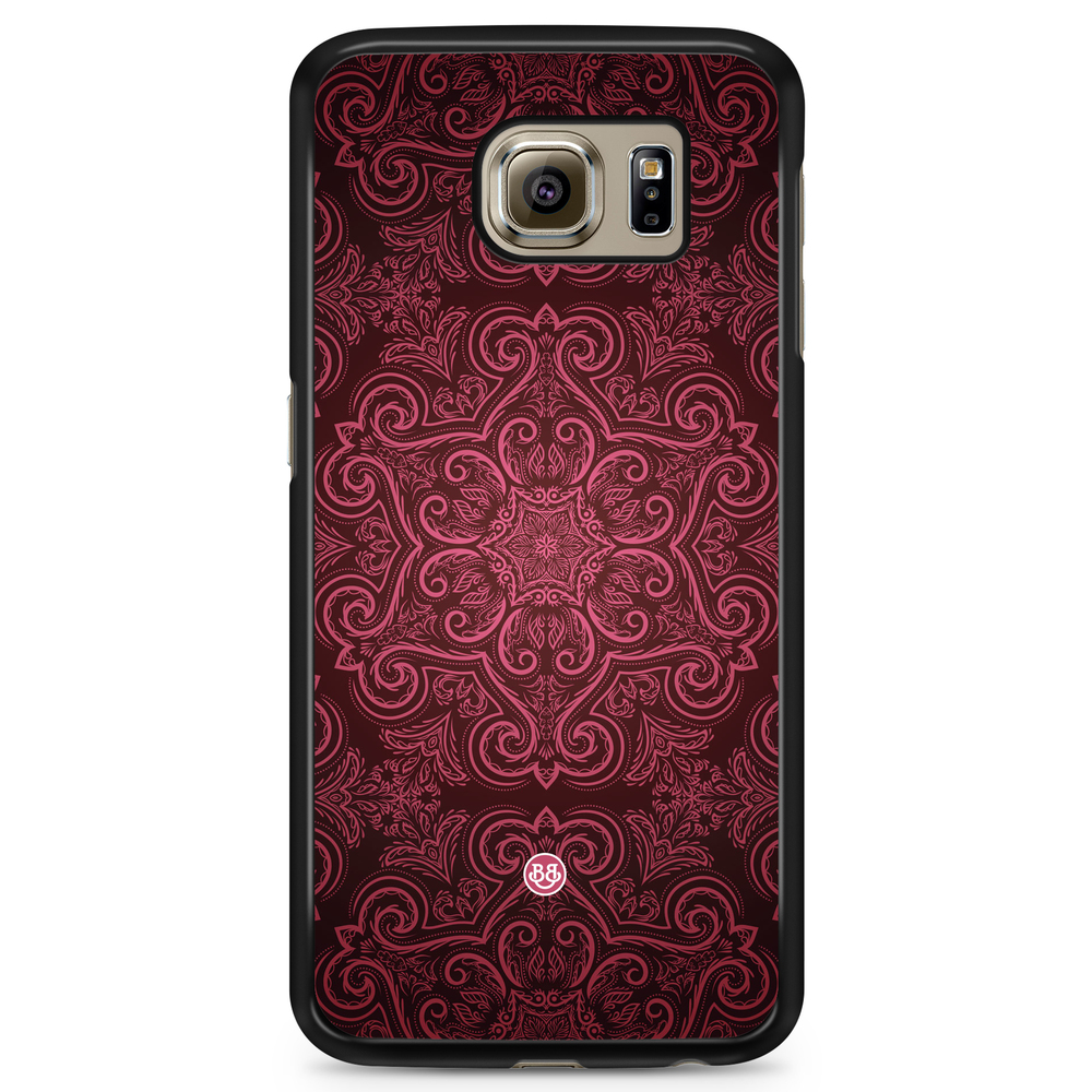 Samsung Galaxy S6 Case - Red Retro Pattern