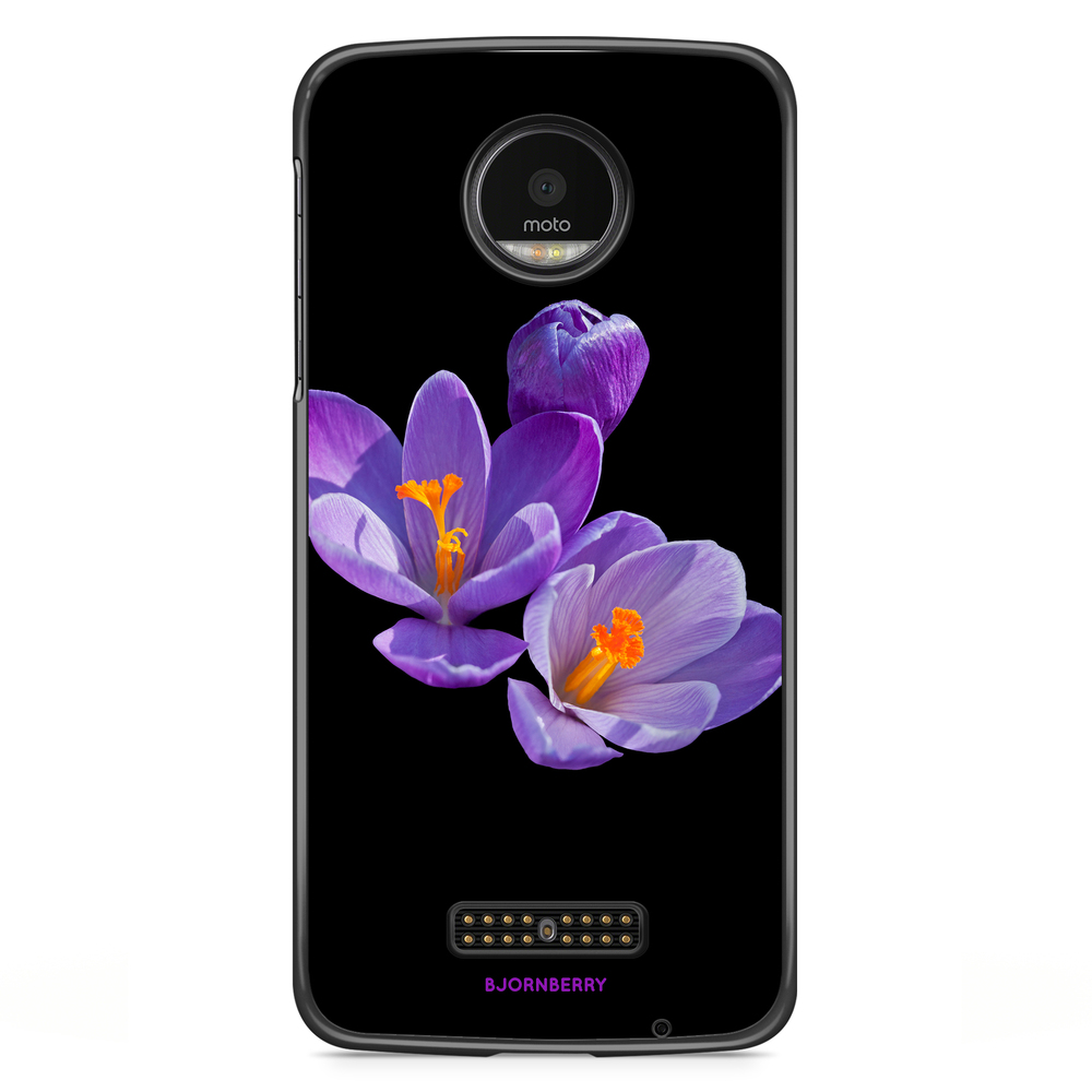 Motorola Moto Z Case - Purple Flowers