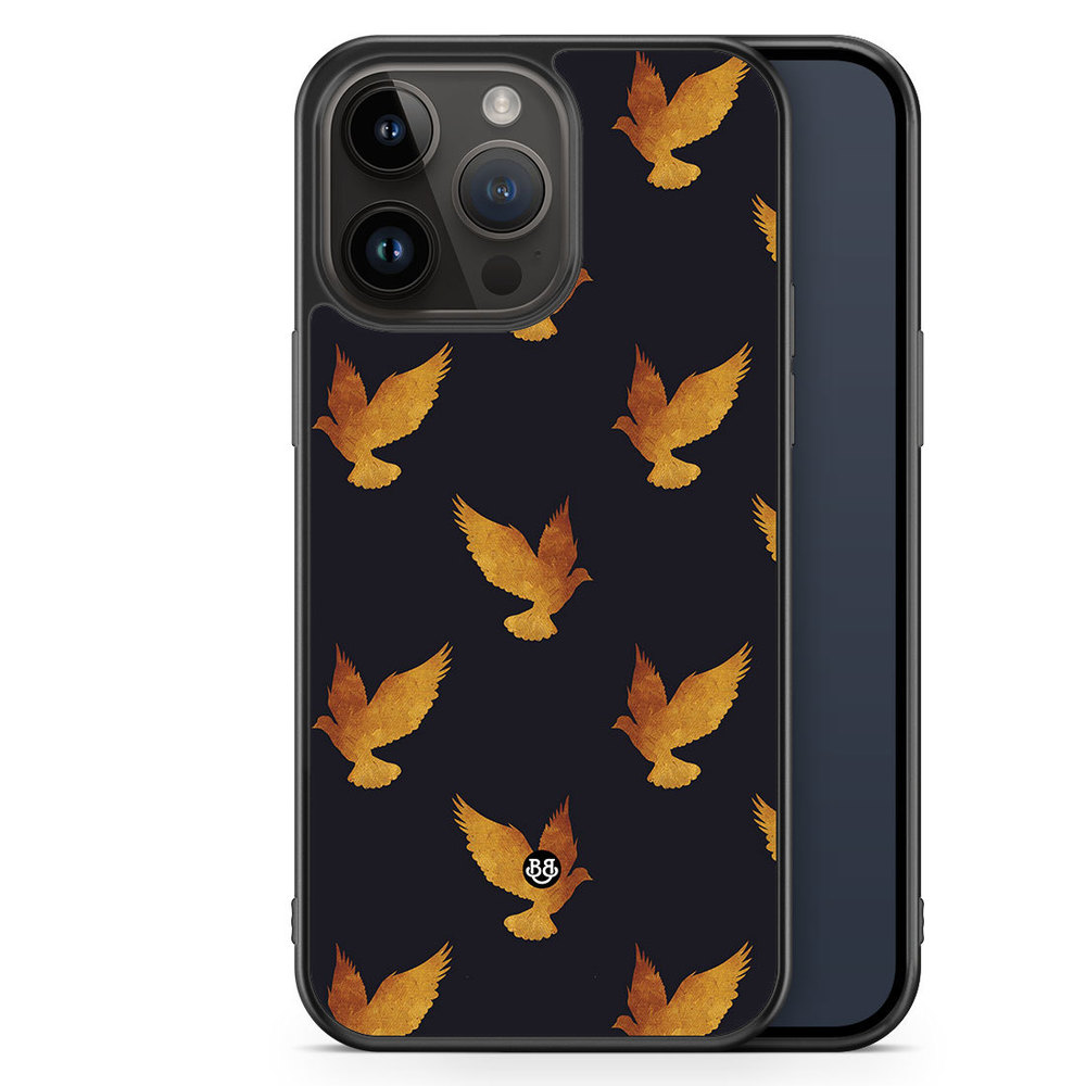 iPhone 14 Pro Max Case - Golden Doves