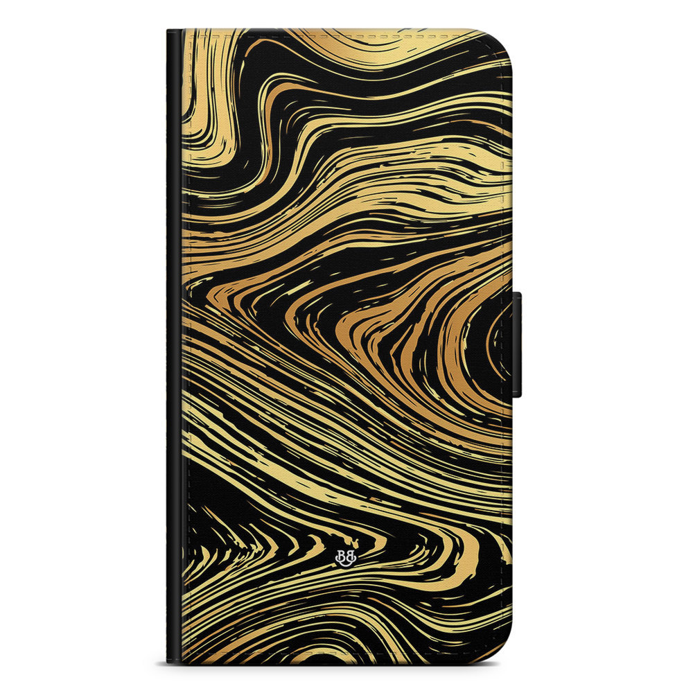 Xiaomi 12 Pro Wallet Case - Gold Marble