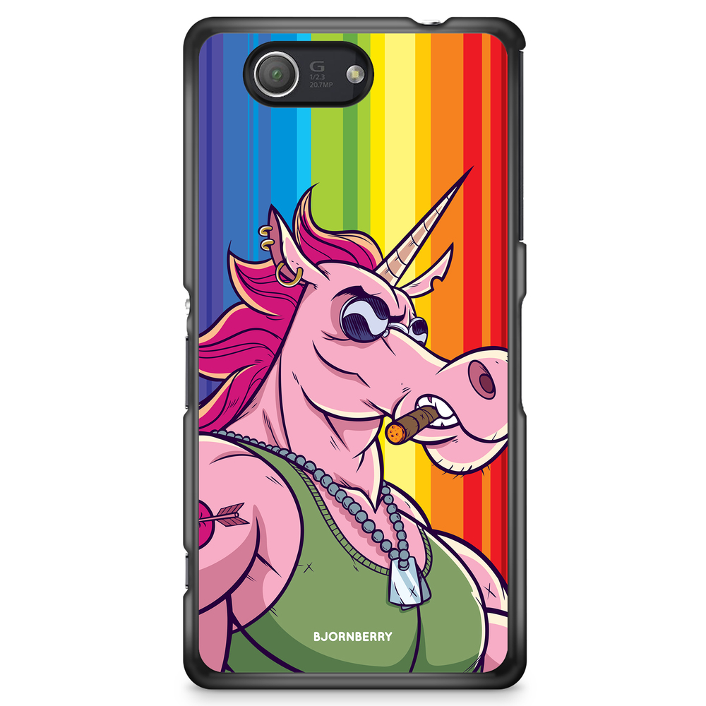Sony Xperia Z3 Compact Case - Muscle Unicorn