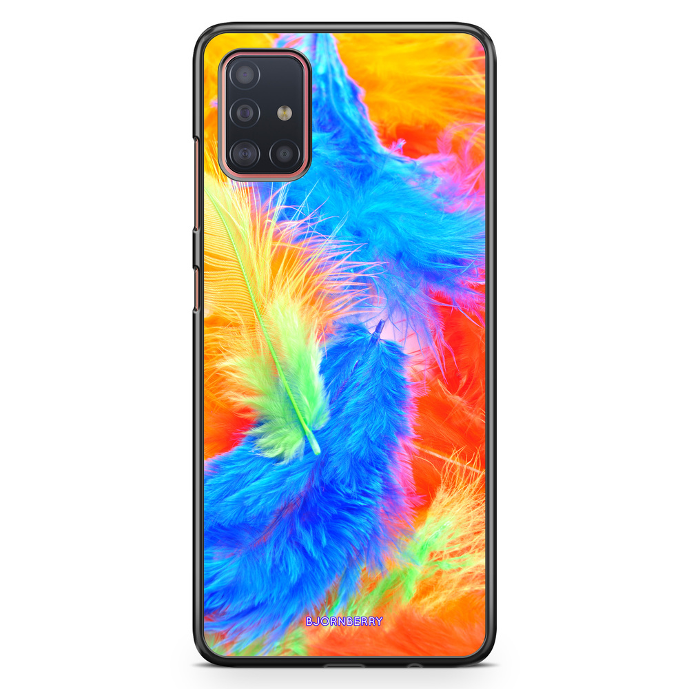 Samsung Galaxy A51 Case - Easter Feathers