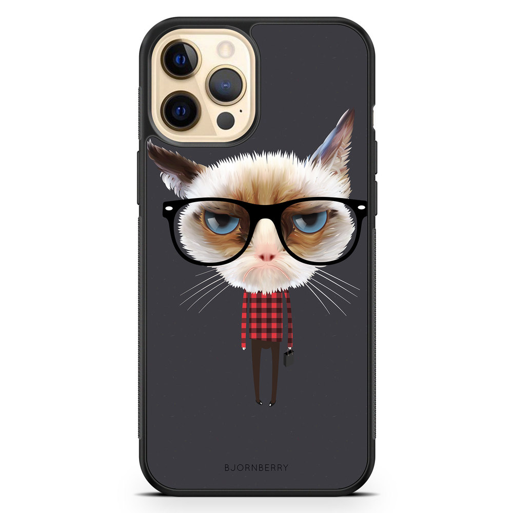 iPhone 12 Pro Max Case - Hipster Cat