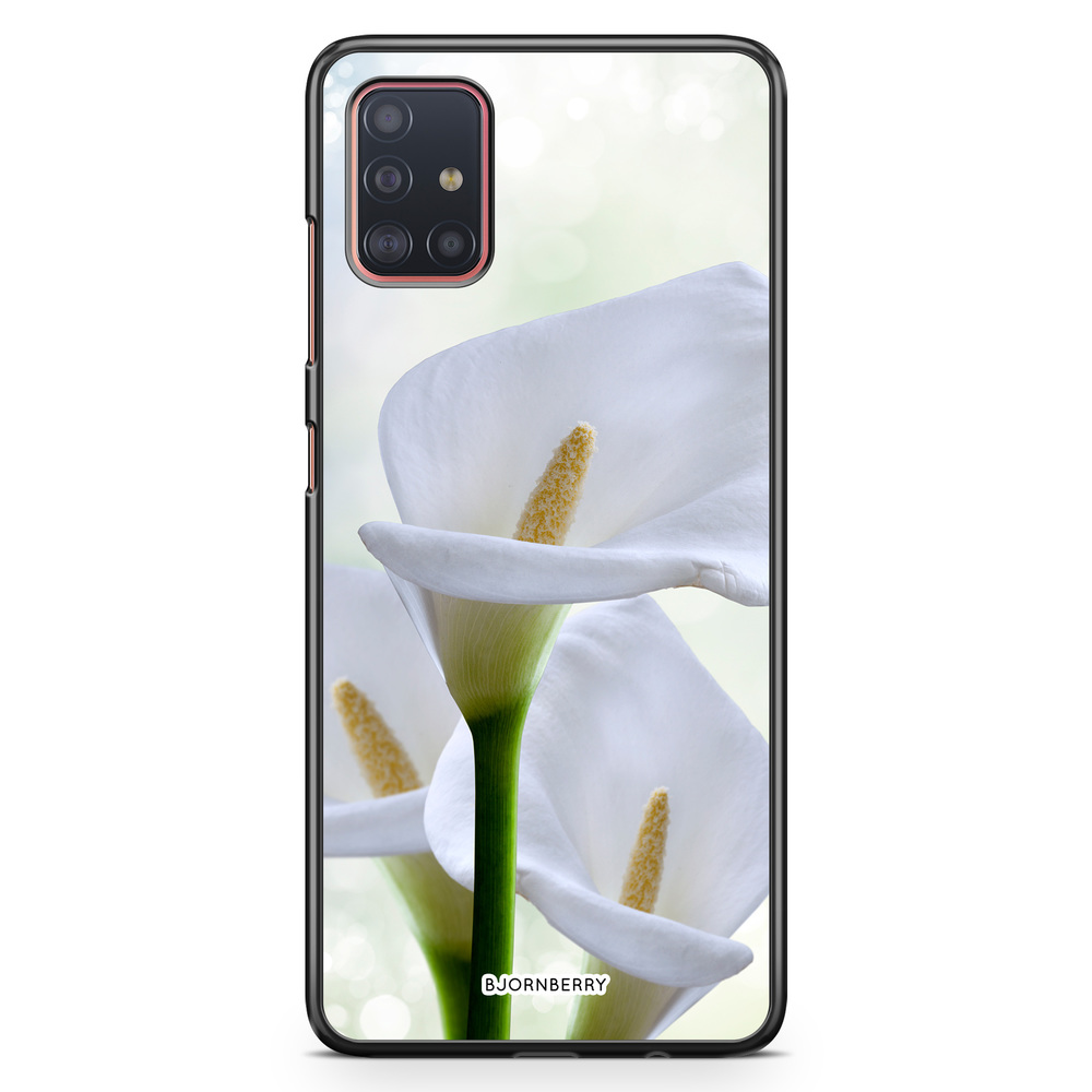 Samsung Galaxy A51 Case - White flower