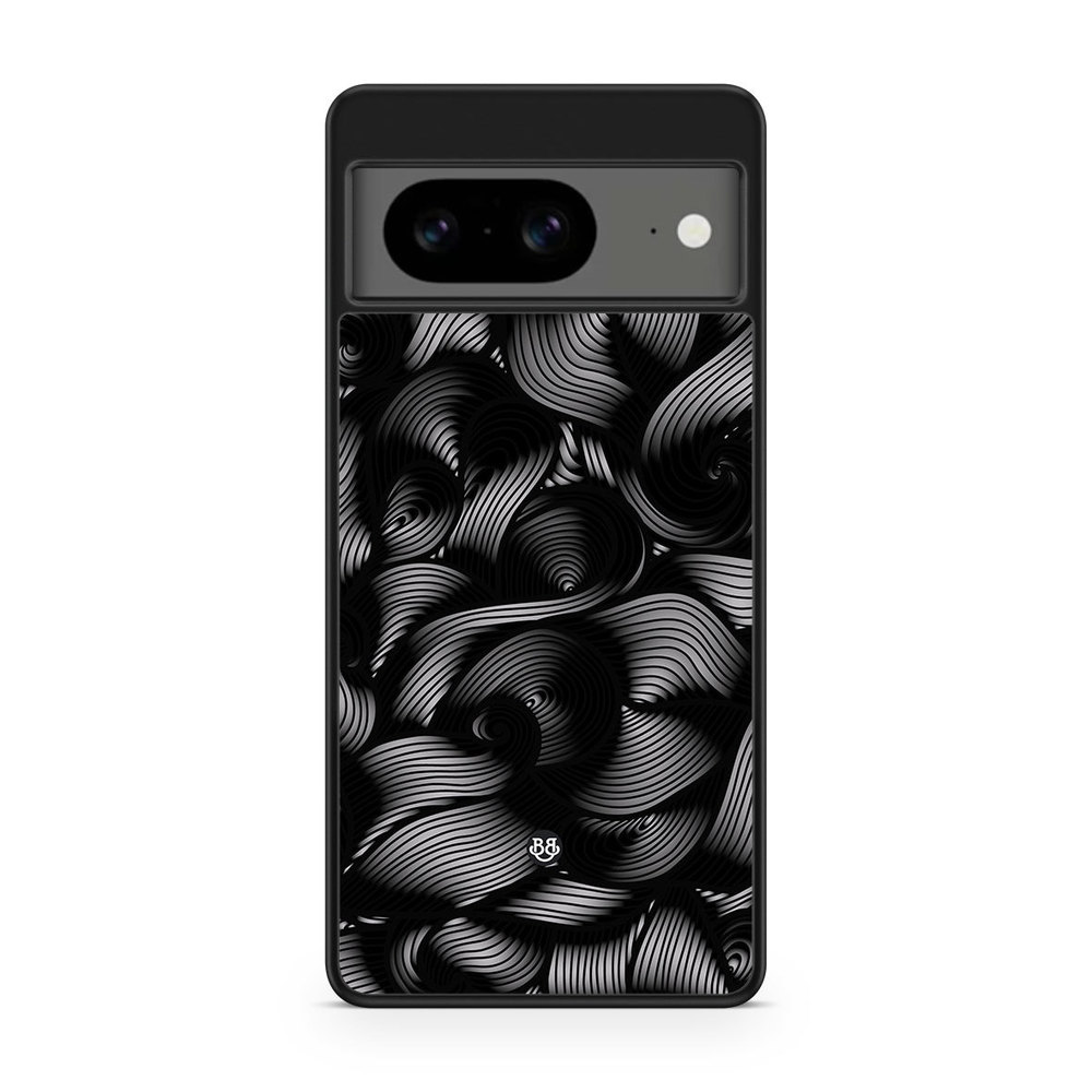 Google Pixel 8 Case - Black Waves
