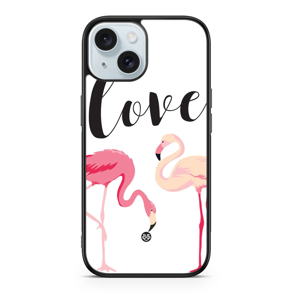 iPhone 15 Case - Love Flamingo