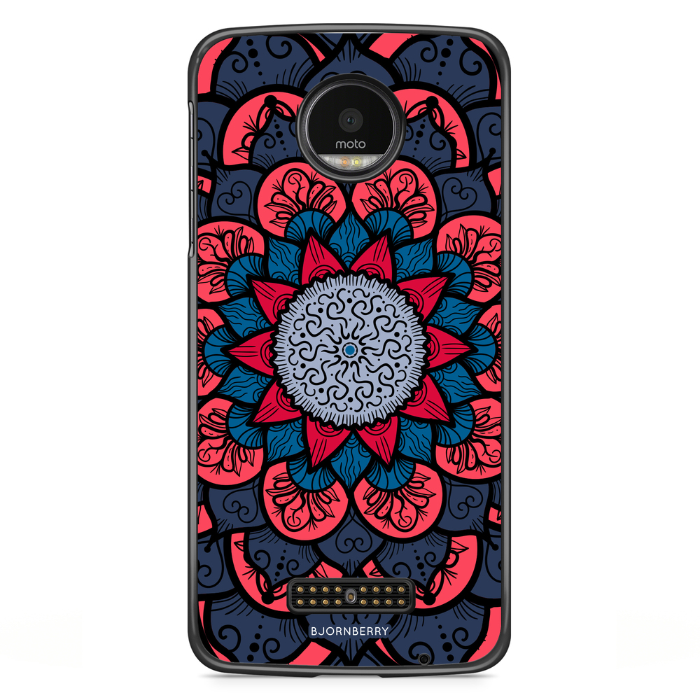 Moto Z2 Play Case - Blue Mandala