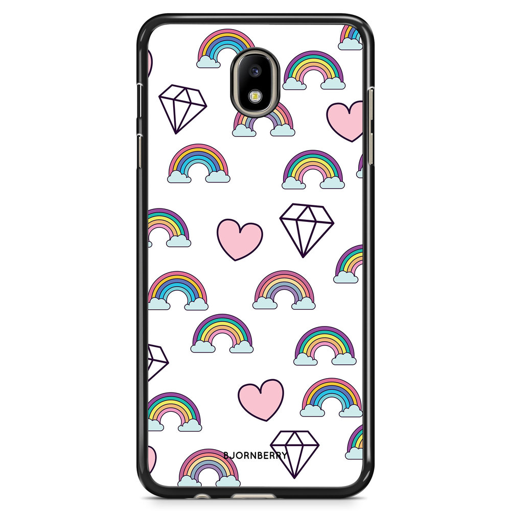 Samsung Galaxy J7 (2017) Case - Rainbows & Diamonds