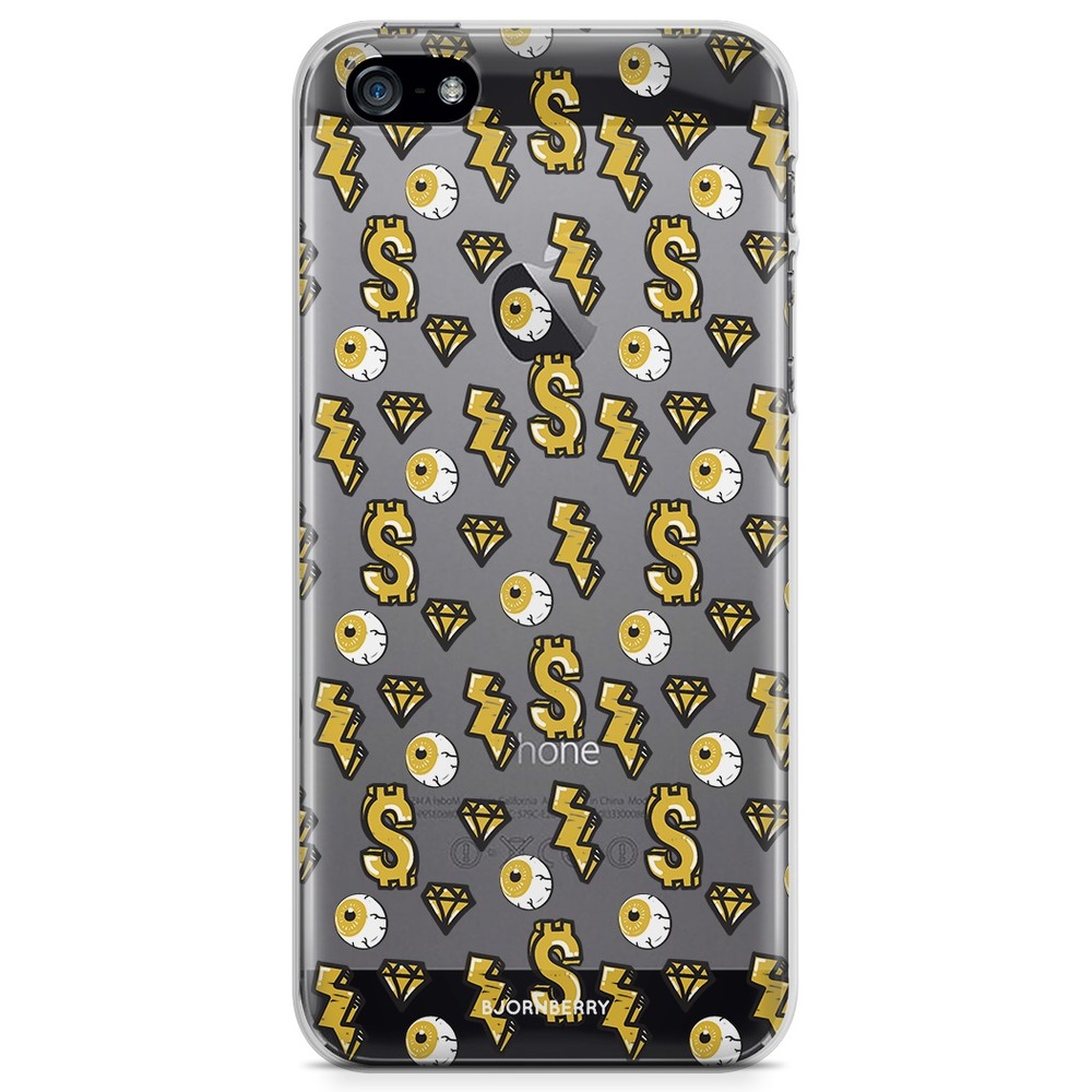 iPhone 5/5S/SE (2016) TPU Case - Dollar Pattern