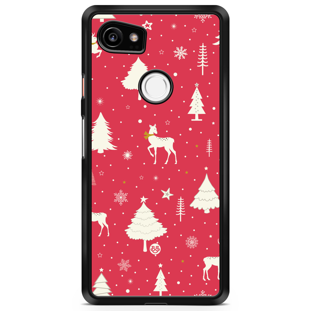 Google Pixel 2 XL Case - Red Christmas