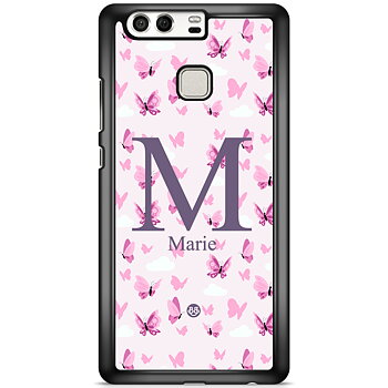 Huawei P9 Case Custom - AWAKEN - Butterfly Pink