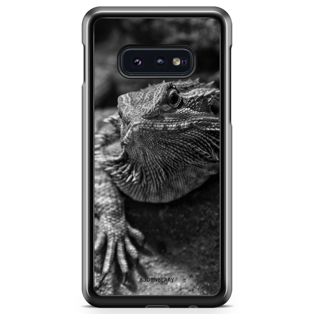 Samsung Galaxy S10e Case - Black/White Lizard