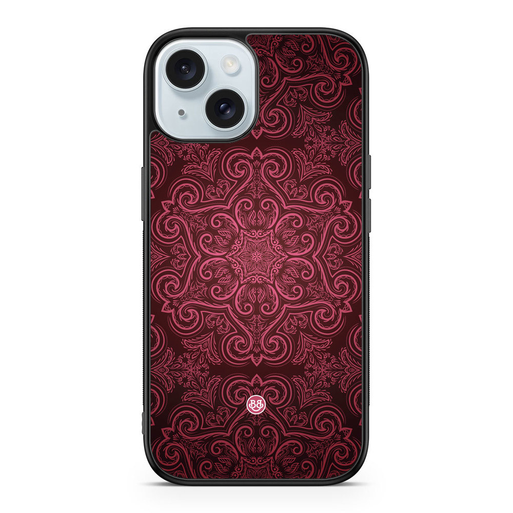 iPhone 15 Case - Red Retro Pattern