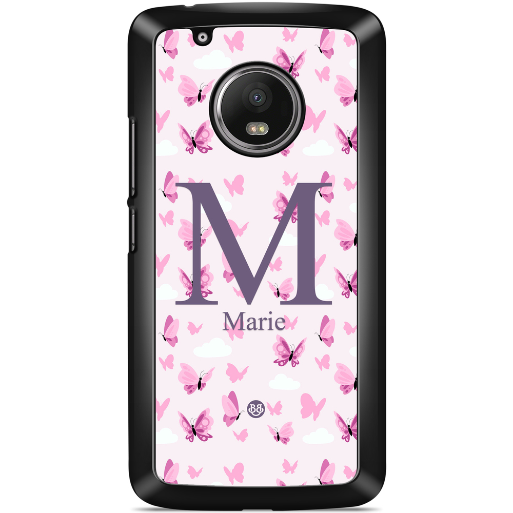Moto G5 Plus Case Custom - AWAKEN - Butterfly Pink