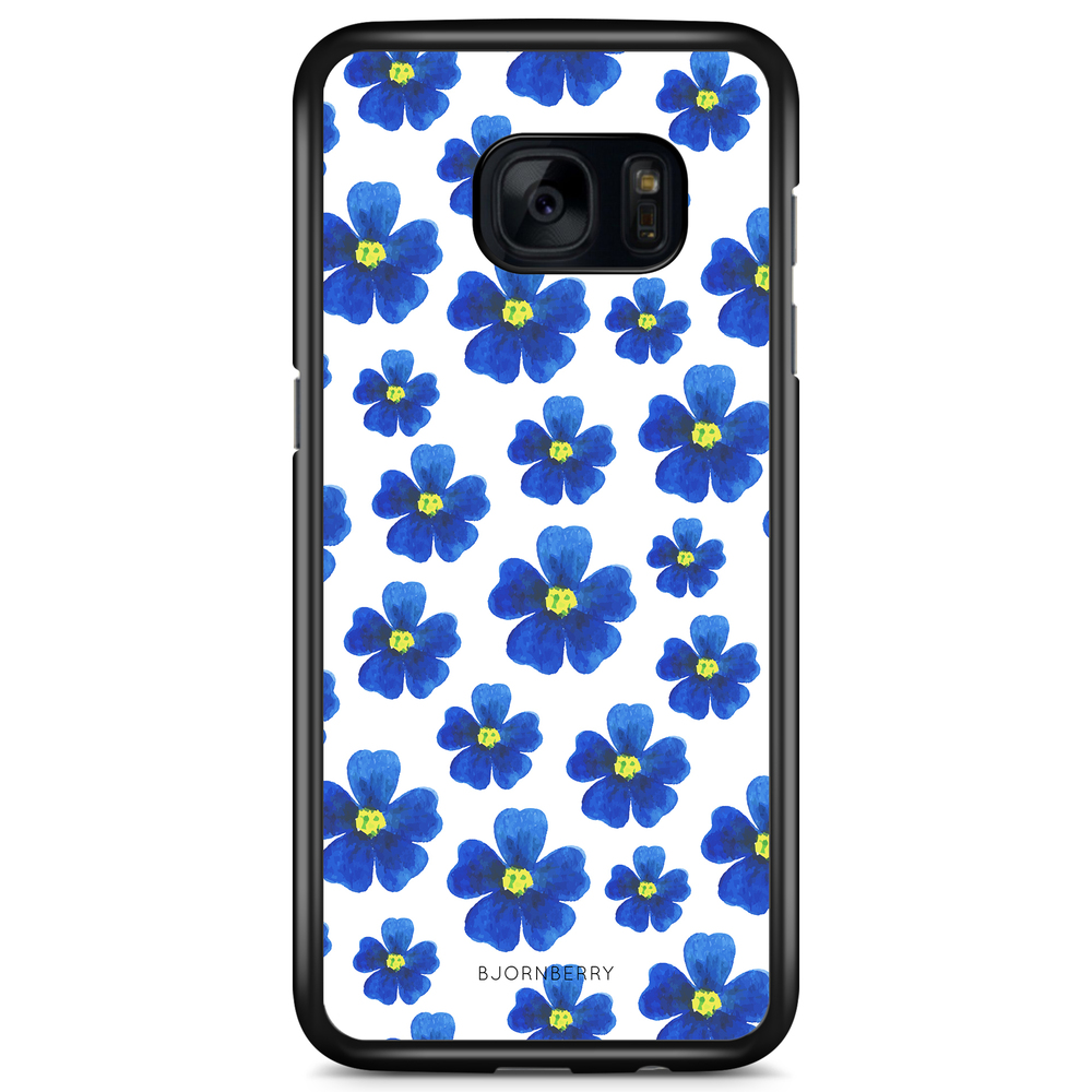 Samsung Galaxy S7 Case - Blue Flowers