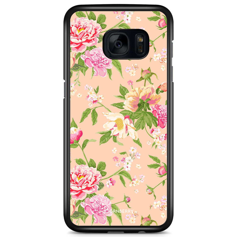Samsung Galaxy S7 Edge Case - Peony Flowers