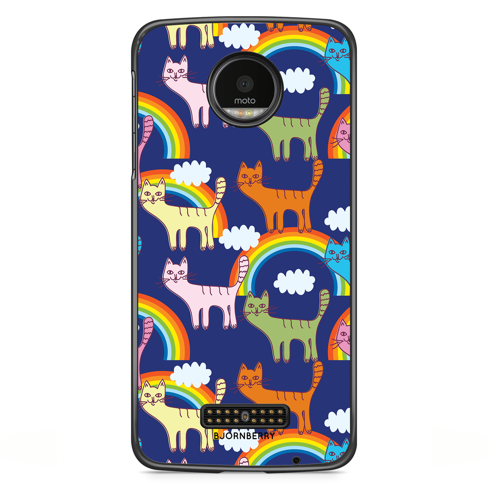Motorola Moto Z Case - Cats & Rainbows
