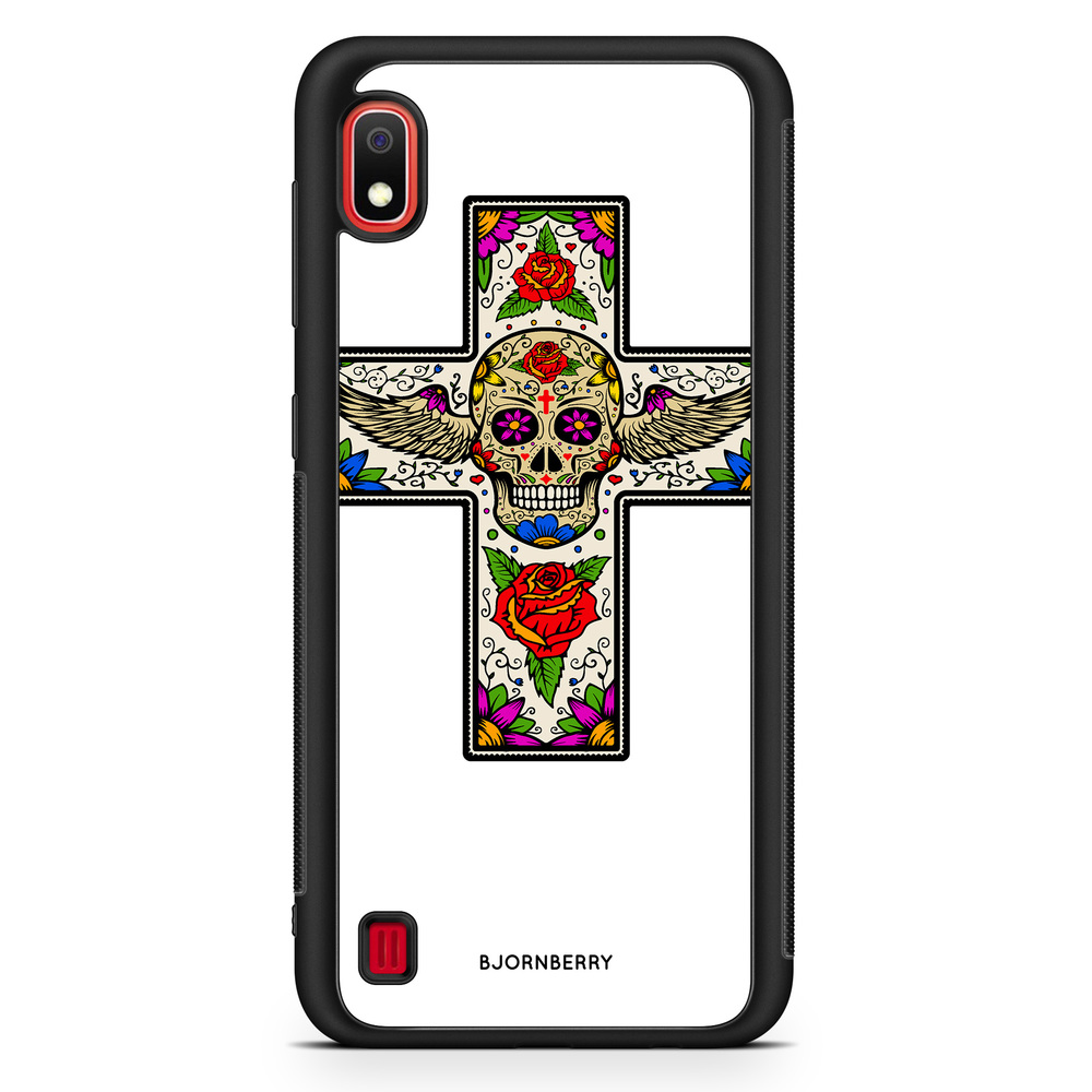 Samsung Galaxy A10 Case - Skull Cross