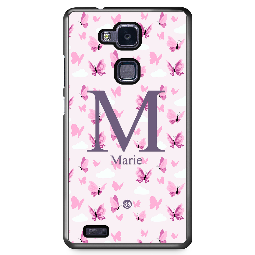 Huawei Honor 5X Case Custom - AWAKEN - Butterfly Pink