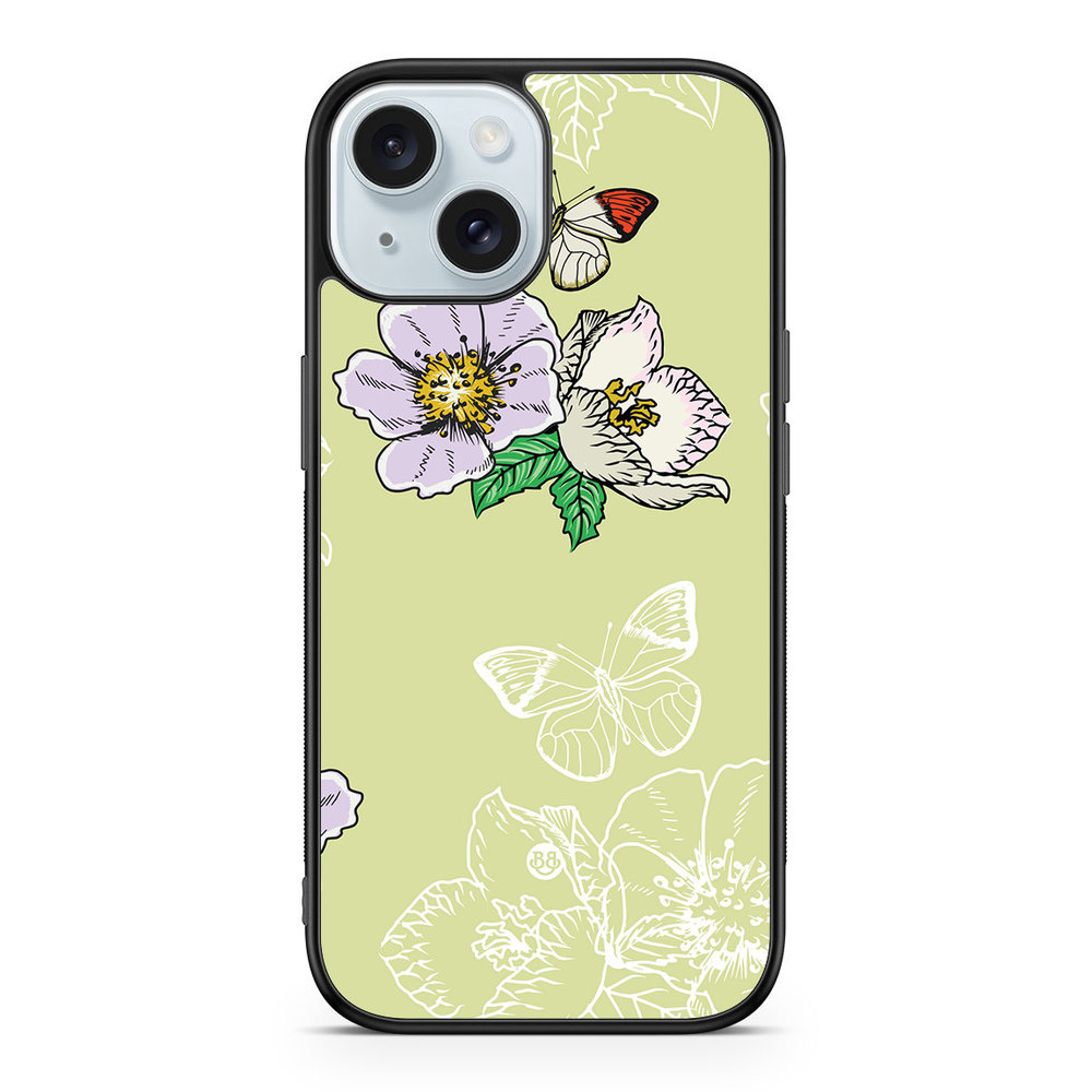 iPhone 15 Case - Butterfly Flower