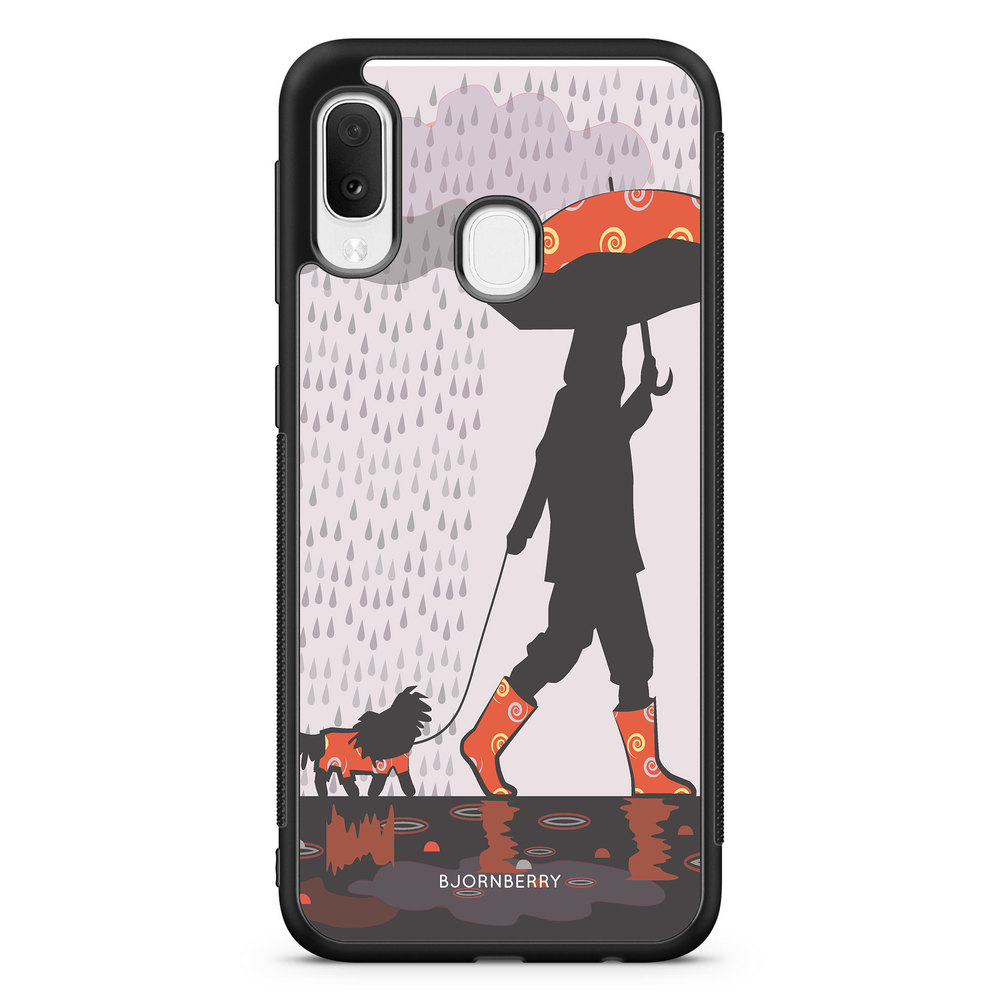 Samsung Galaxy A20e Case - Walking In The Rain