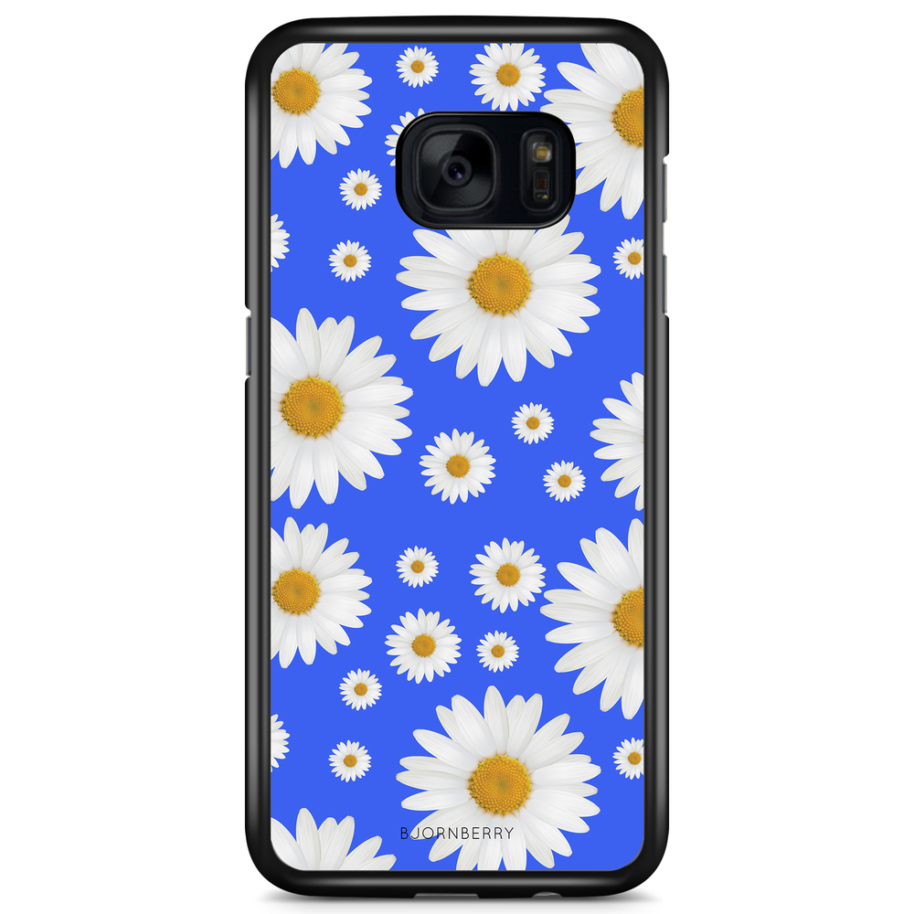 Samsung Galaxy S7 Case - Blue Daisy Flowers