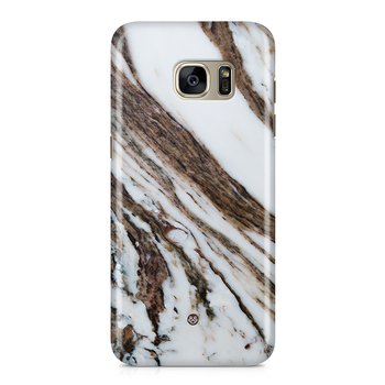 Samsung Galaxy S7 Edge Premium Skal - Brown Marble