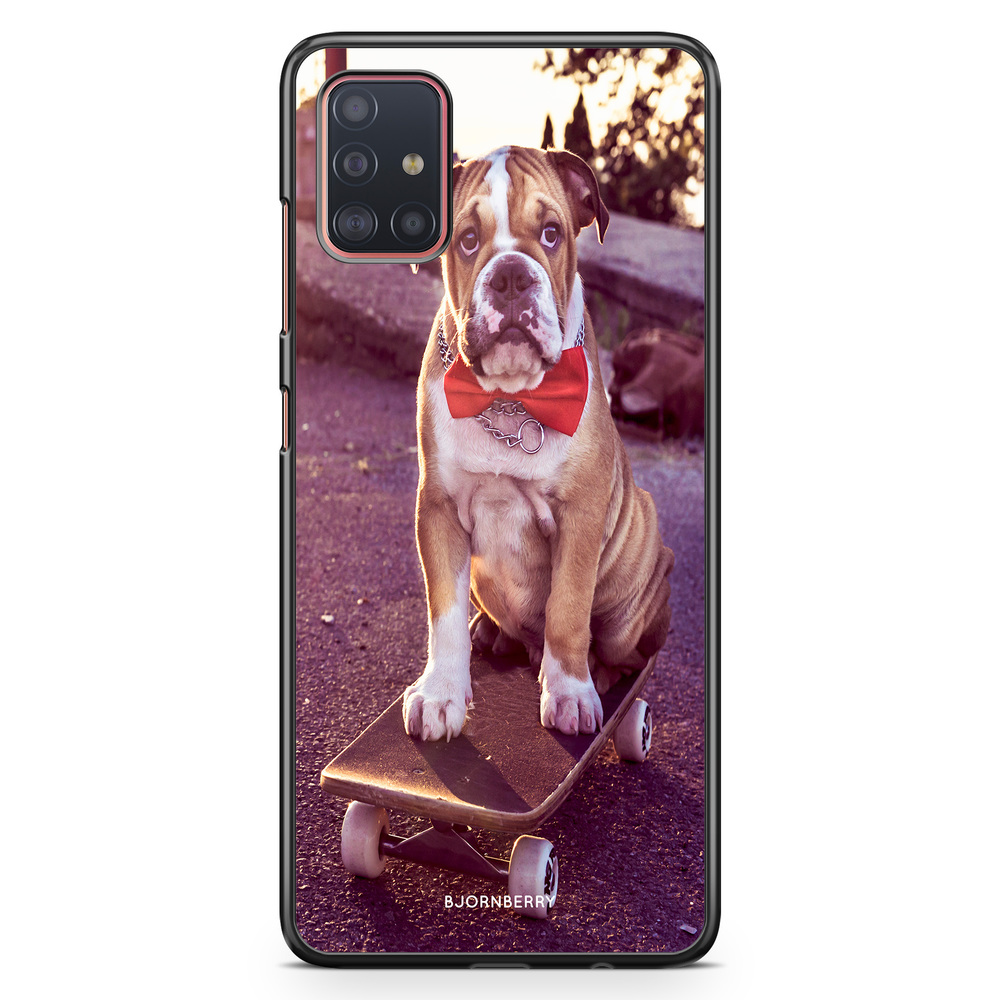 Samsung Galaxy A51 Case - Bulldog skateboard
