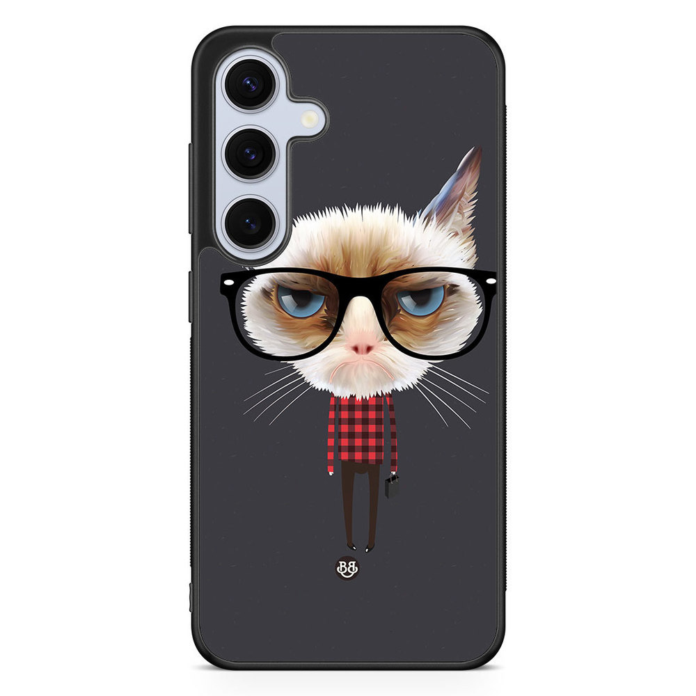 Samsung Galaxy S24 FE Case - Hipster Cat