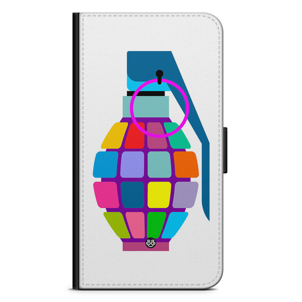 Xiaomi 12 Pro Wallet Case - Color hand grenade