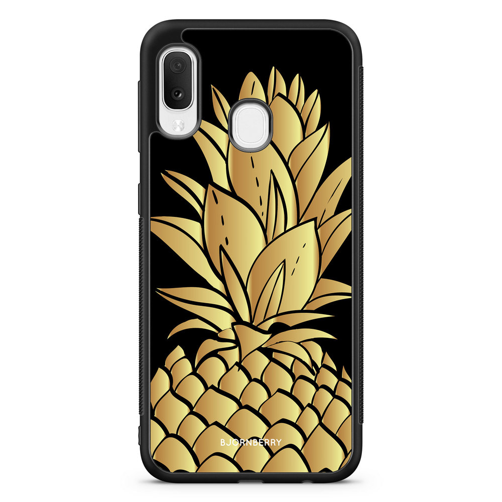 Samsung Galaxy A20e Case - Gold Pineapple