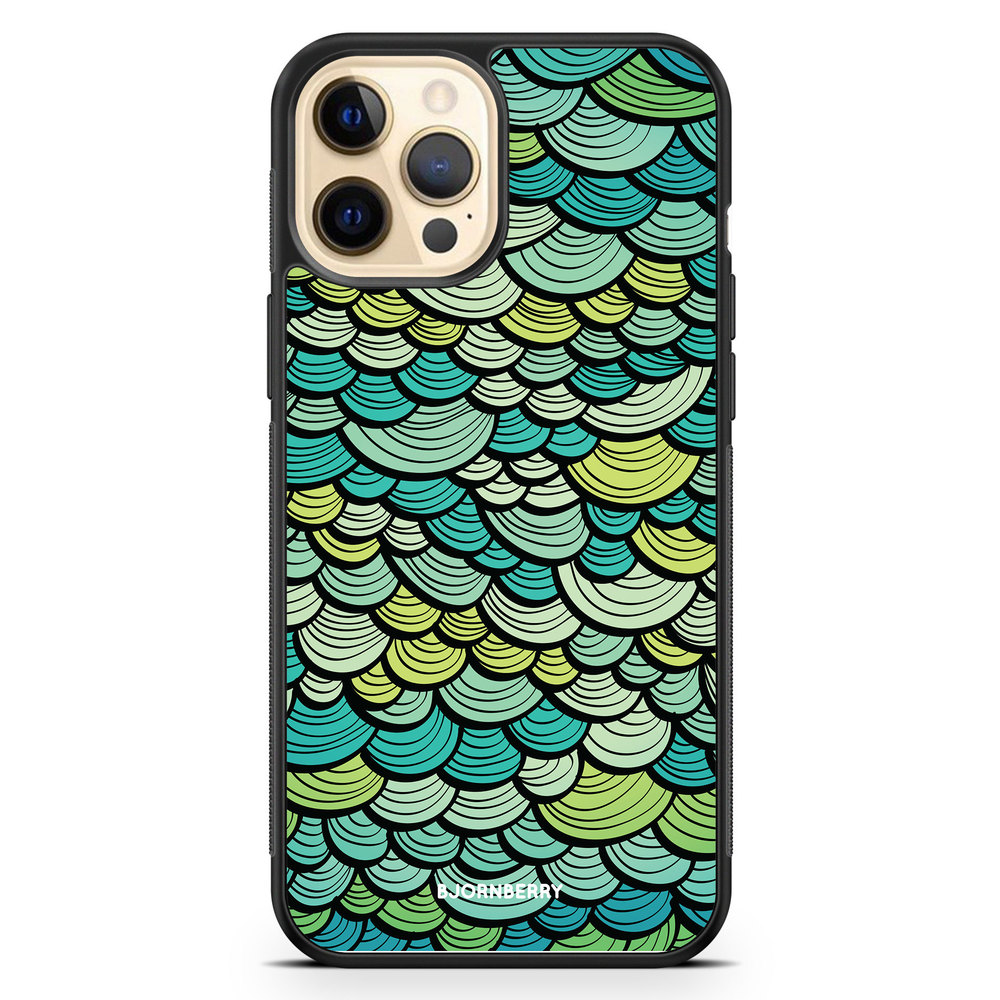iPhone 12 Pro Max Case - Green Mermaid Scales