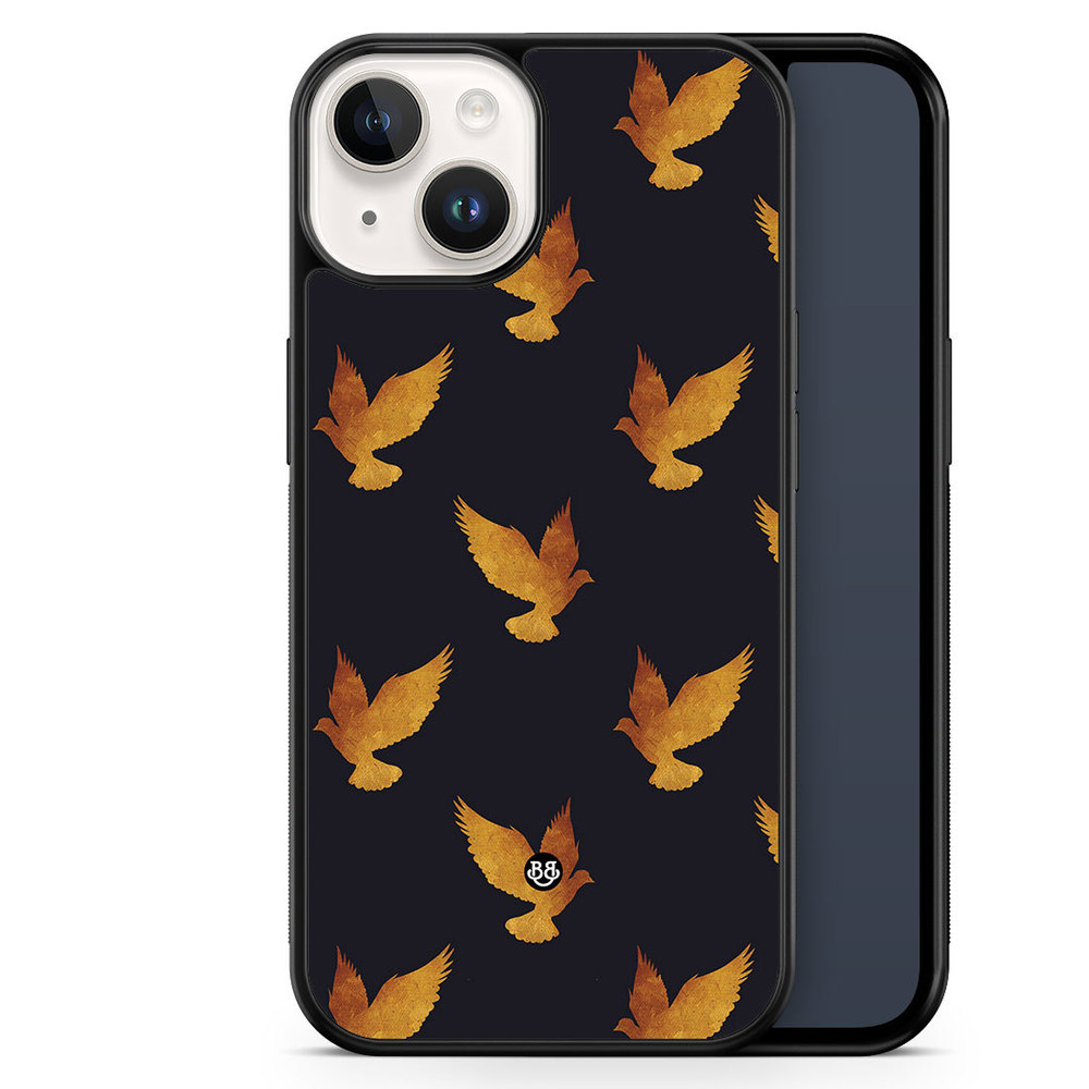iPhone 14 Case - Golden Doves