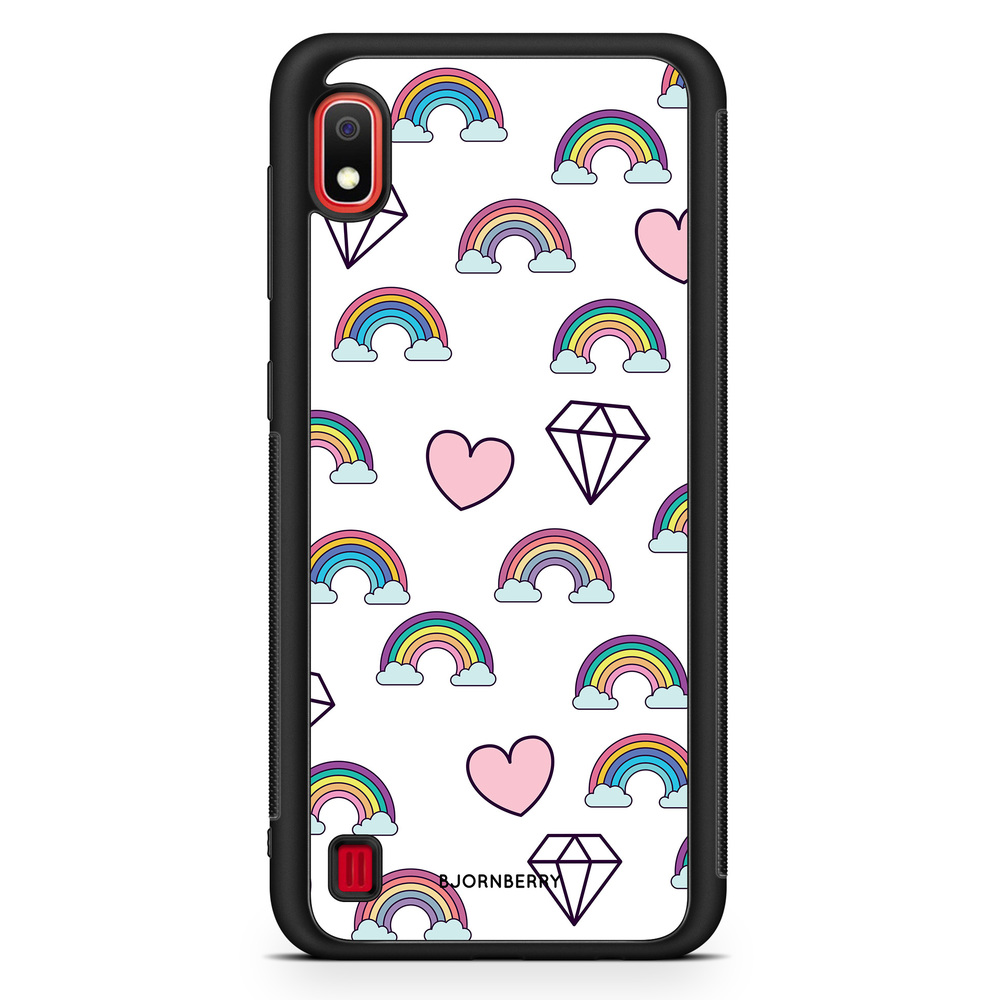 Samsung Galaxy A10 Case - Rainbows & Diamonds