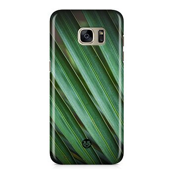 Samsung Galaxy S7 Edge Premium Skal - Green leaves